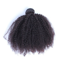 Brésilien Remy Vierge Cheveux Extensions Machine Double Trame Double Dessiné 4A 4B 4C Afro Crépus Bouclés Doux Lisse Brillant Armure