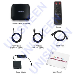 UR380-Ultra Unisheen 4k60 Streaming Support <span class=keywords><strong>HDMI</strong></span> Smartphone DP USB Caméra Recodage <span class=keywords><strong>Enregistreur</strong></span> <span class=keywords><strong>Vidéo</strong></span> - Product Image 5