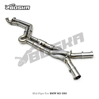 Tube intermédiaire en titane à longueur égale avec tube en Z pour BMW M2/M3/M4 G80/G82/G87/G8X 3.0T 2021-2024, nouveau design