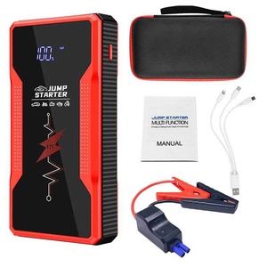 Nouvelle <span class=keywords><strong>Batterie</strong></span> de Démarrage d'Urgence pour <span class=keywords><strong>Voiture</strong></span> Grande Capacité 12V 12000mAh, Portable, pour Usage Extérieur, Noir et Rouge - Product Image 1