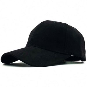 Gorra de béisbol informal para exteriores de otoño e invierno para mujeres y hombres, sombrero de gamuza 100% de Color sólido - Product Image 4