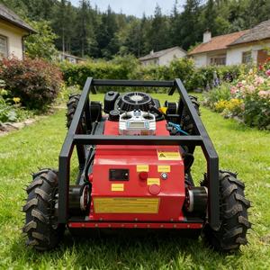 Tondeuse à gazon professionnelle télécommandée pour l'aménagement paysager, robot de coupe et de <span class=keywords><strong>tonte</strong></span> à essence à braquage zéro - Product Image 1