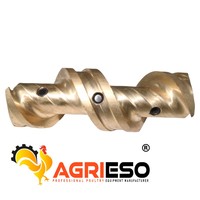 Connecteur d'auger pour ligne d'alimentation automatique Agrieso pour système d'alimentation des poulets de chair, pondeuses et reproducteurs en élevage