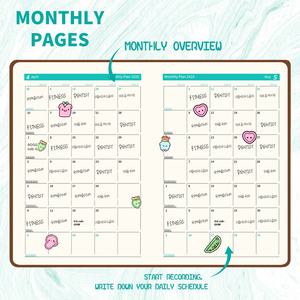 สายหนังวาง<span class=keywords><strong>แผน</strong></span>รายวันพิมพ์ลายสมุดโน๊ตปฏิทินธุรกิจภาษาอังกฤษ2025 A5 - Product Image 3