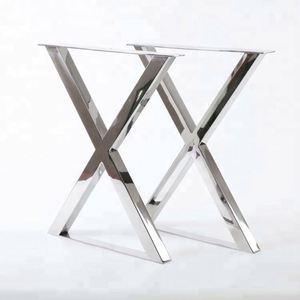 Hot Selling High Quality X Shape Stainless Steel Metal <b>Table</b> <b>Legs</b> Wholesale - Product Image 1