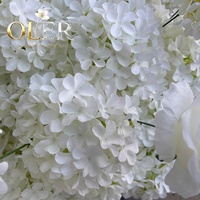 Boule de fleurs artificielles en soie réaliste, faite à la main, longue durée, moderne, pour mariage, Noël, Pâques, centre de table décoratif