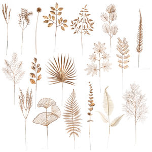 Décoration de mariage en gros, branches de plantes dorées, fleurs suspendues, longue <span class=keywords><strong>tige</strong></span>, herbe dorée, Eucalyptus, tête d'oreille, fleurs artificielles - Product Image 6