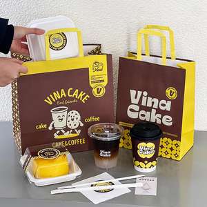 Bolsas de Papel Kraft Marrón Personalizadas con Asas para Panadería y Aperitivos - Ecológicas, Reciclables, Biodegradables y Desechables - Product Image 1