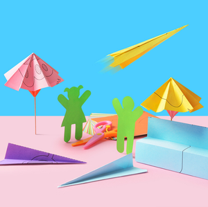 Maternelle bricolage à la main jouet éducatif dessin animé <span class=keywords><strong>couleur</strong></span> <span class=keywords><strong>Origami</strong></span> papier découpé jouets pour enfants amusant travail et jeux d'art sac emballé - Product Image 3