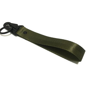 Correa de muñeca Jet Tag de color liso en stock, llavero corto para coches y motocicletas con hebilla metálica de águila - Product Image 4