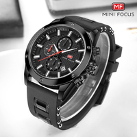 MINI FOCUS MF0089G Montres à quartz de qualité supérieure pour hommes Montre-bracelet de luxe étanche d'usine Relogio Masculino Bracelet en silicone