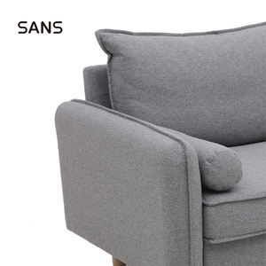 Canapé d'appoint moderne en tissu gris rembourré OEM, fauteuil, mobilier d'hôtel, ensemble de canapés KD avec coussins <span class=keywords><strong>à</strong></span> <span class=keywords><strong>vendre</strong></span> - Product Image 5