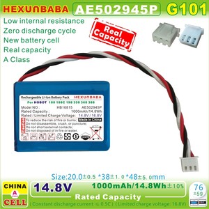 Batería de Iones de Litio de 14.8V 1000mAh para Robot Limpiacristales AE502945P HB16815 168 188 188C 198 268 <span class=keywords><strong>288</strong></span> 298 358 368 388 G101 - Product Image 2