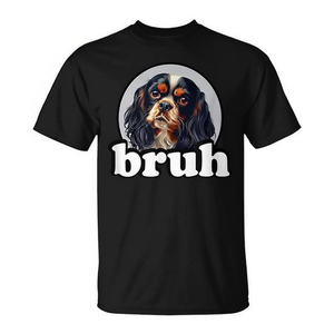 Camiseta para amantes de Cavalier King Charles Spaniel, talla para niños, manga corta, cuello redondo, impresión digital, unisex - Product Image 2
