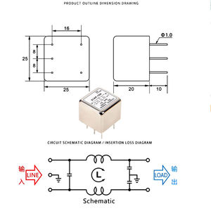 Filtro de Alimentación AC DC PCB S1AP-10A6A3A1A S1AP-10A S1AP-6A S1AP-3A Pequeño de 5 Pines Anti-interferencia EMI SIADP-3A S1ADP-6A S1ADP-10A - Product Image 6