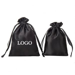 Customized Silk Satin Gift <b>Drawstring</b> Pouch Luxury Hair Jewelry Cosmetic <b>Makeup</b> Cute Cellphone Shoe Dust Packaging <b>Bags</b> - Product Image 2