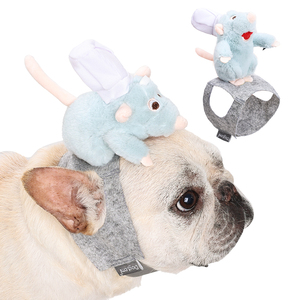 Einstellbare lustige Maus-inspirierte Hunde-und Katzen kappen Haustier bekleidung Zubehör für Kostüme - Product Image 1