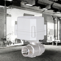 Vanne Électrique Modulante Proportionnelle à Bille A20-M15-S2-C 1/2" DN15 SS304 BSP DC9-24V 4-20mA pour l'Eau OEM