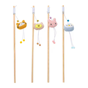 Pet Supplies & <b>Toys</b> Eco-Friendly Wooden Ball Cute Expressions <b>Cat</b> <b>Toys</b> with Bells for Self-Play and <b>Interaction</b> - Product Image 1