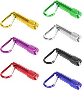 Portable Mini LED Daylight Zoom <b>Flashlight</b> Keychain Carabiner Camping Outdoor ABS Aluminum Custom Logo IP54 <b>Rechargeable</b> Battery - Product Image 2