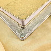 Hochwertiges Metallic-PU-Leder Notizbuch A5-Format Fabriklieferungen Personalisiertes Muster-Druckbuch mit Blanko-Seiten