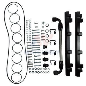 MATCHWAY Satin Aluminium LS <span class=keywords><strong>Lo</strong></span>-Ram EFI Inlaatspruitstuk voor GM LS1/LS2/LS6 met brandstofrailsets - Product Image 6