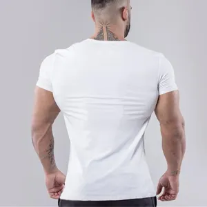 Custom New Design Your Own Workout Clothing Cotton Spandex Muscle Gym Active Wear Muscle Fit Tee Men Fitness Dry Fit T Shirt