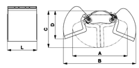 Godet hydraulique robuste à grappin pour excavatrice, pour le chargement de matériaux en vrac, sable, gravier, ferraille