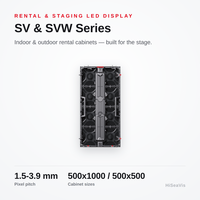 Écran LED P2.9 en aluminium moulé sous pression pour location de fond de scène TV intérieur