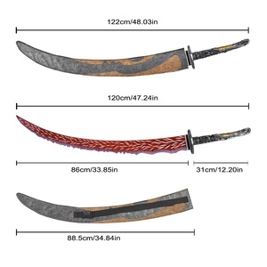 48in <span class=keywords><strong>Elden</strong></span> <span class=keywords><strong>Ring</strong></span> Shadow of the Erdtree Réplica de arma real 440ss Blade Dragon Hunter's Great Katana Sword - Product Image 2