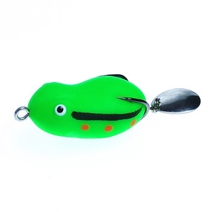 Esca Thunderfrog Luya 4cm/8g con <span class=keywords><strong>Doppio</strong></span> Amo in Acciaio Inox, Rana Bionica Morbida Galleggiante Multicolore per Acqua Dolce e Salata - Product Image 2