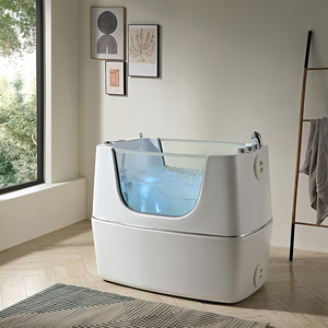 Moderno Freestanding Pet Spa vasca da bagno con ozono Spa vasca da bagno per cani funzione di bolle d'aria per la pulizia degli animali domestici - Product Image 2