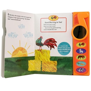 <span class=keywords><strong>Livre</strong></span> <span class=keywords><strong>audio</strong></span> Chansons de la ferme |   Jouet éducatif en plastique personnalisable à 5 boutons pour enfants avec <span class=keywords><strong>miroir</strong></span>, pour chanter en famille - Product Image 4