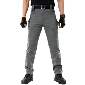 Pantalon tactique extensible en toile de coton pour homme, pantalon élastique de Combat, de randonnée, de chasse, <span class=keywords><strong>Cargo</strong></span> - Product Image 4