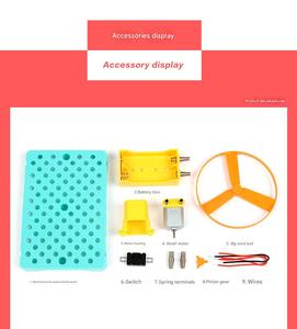 Kit d'expérimentation DIY : Soucoupe volante à hélice en plastique pour enfants et élèves - Mini ventilateur à piles, pack pédagogique <span class=keywords><strong>de</strong></span> <span class=keywords><strong>physique</strong></span> - Product Image 4
