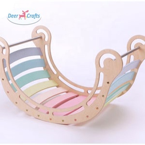 Jeux d'intérieur de haute qualité <span class=keywords><strong>pour</strong></span> bébés, arc-<span class=keywords><strong>en</strong></span>-ciel, <span class=keywords><strong>en</strong></span> <span class=keywords><strong>bois</strong></span>, escalade, DK08325 - Product Image 6