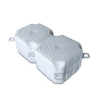 Ensemble complet de pontons en plastique neufs de différentes couleurs, accessoires de quai flottant pour tous types de terminaux d'amarrage marins