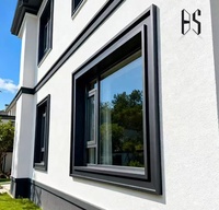 Moldura Decorativa de Aleación de Aluminio Personalizada, Apta para Ventanas Exteriores, Estilo Chino, Recubierta con Polvo, Resistente al Agua y a los Rayos Solares