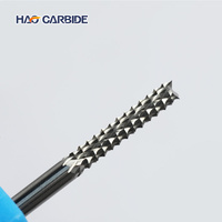 Fraise à dents en carbure monobloc haute efficacité pour le dégrossissage CNC du bois, des circuits imprimés et des fibres de carbone