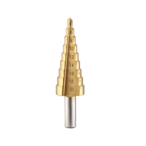 <b>Step</b> <b>Drill</b> Bit Set 4-32mm High Speed Steel For Masonry Concrete Drilling - Product Image 3
