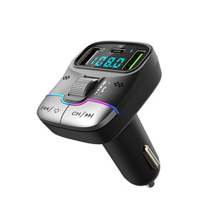 Émetteur FM GXYKIT pour voiture, <span class=keywords><strong>adaptateur</strong></span> <span class=keywords><strong>Bluetooth</strong></span> pour voiture avec chargeur PD Type-C et port USB QC3.0, émetteur radio FM sans fil - Product Image 6