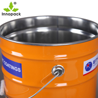 Boîte de conserve en métal imprimée en couleur avec couvercle à bouchon 15 L 20L