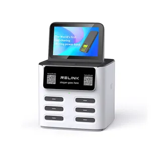 6 Slots Tischst änder tragbare Power Bank teilen öffentliche Handy-Batterie Smart Shared Power Bank Docking station Kiosk