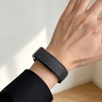Bracelet de sport en nylon tressé pour montre connectée Google Fitbit Air Fitness – Bracelet de remplacement