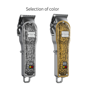 Iclipper-K2S USB professionale barbiere tagliatrice di capelli elettrico Cordless LCD tagliacapelli oro argento tutto metallo tagliacapelli - Product Image 3