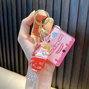 Trending Hot Products <b>Floating</b> Unicorn Liquid Keychain Bag Pendant - Product Image 2