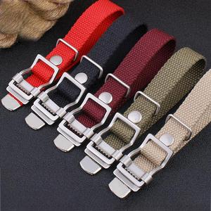 Bracelets de <span class=keywords><strong>montre</strong></span> tressés en <span class=keywords><strong>coton</strong></span>, chanvre et nylon de luxe, 20/22 mm, boucle en acier inoxydable, <span class=keywords><strong>bracelet</strong></span> de remplacement en nylon tissé - Product Image 1