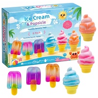 JCSL Creative Slow Rebound Squishy Toy Gift Set TPR Stress Relief Fidget Sensory Toys for Kids Adults Decompression Play