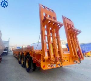 Promotion : Semi-<span class=keywords><strong>remorque</strong></span> surbaissée 3/4 essieux 80 tonnes pour le transport d'excavatrices - Product Image 6