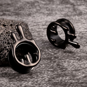 Evorte موضة 316L صلب مقاوم للصدأ سدادة أذن نجمة أنفاق ثقب أقراط مقاييس جسم موسع مجوهرات للنساء نقالات أذن - Product Image 4